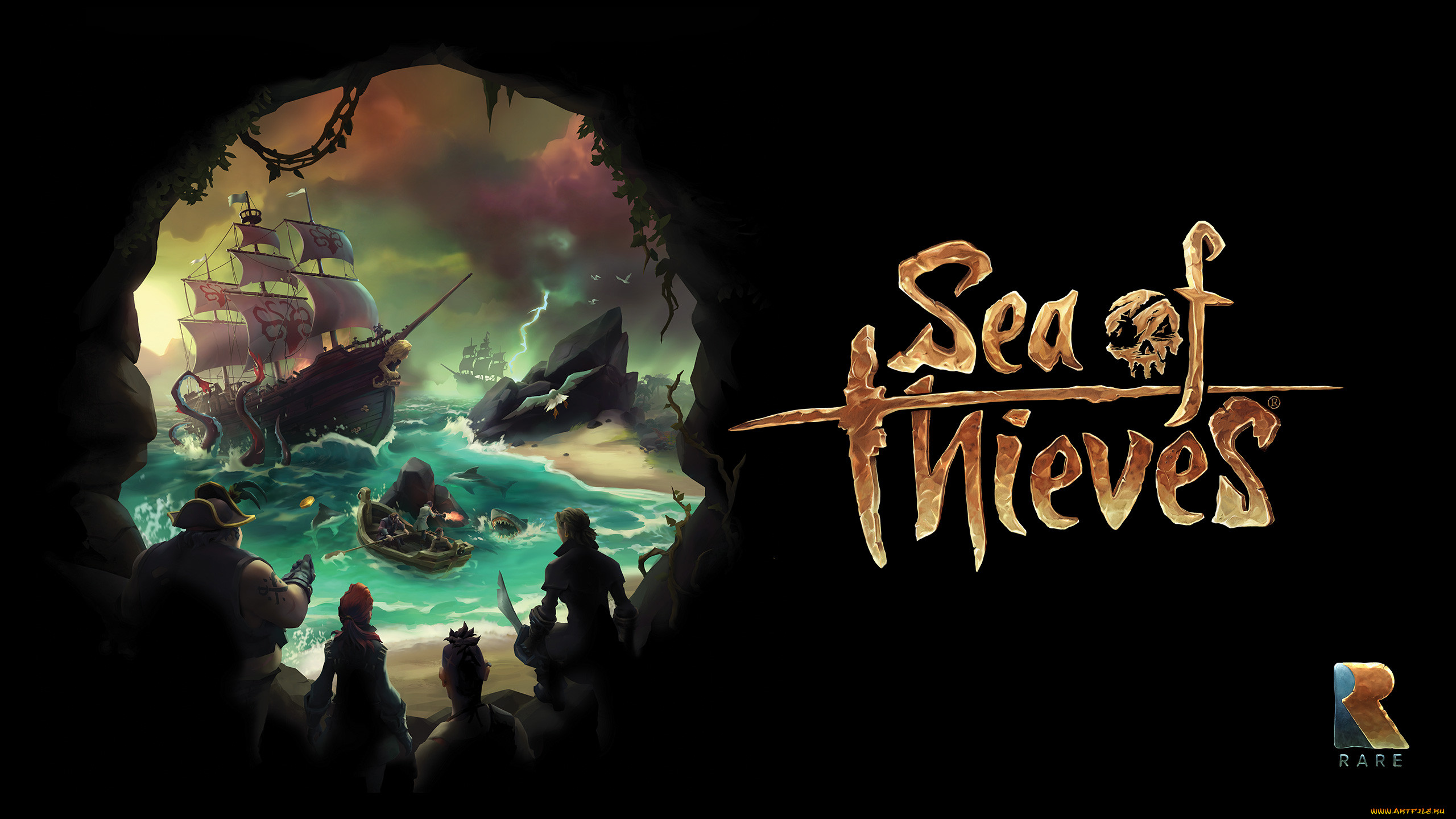 Обои Видео Игры Sea of Thieves, обои для рабочего стола, фотографии видео  игры, sea of thieves, sea, of, thieves, адвенчура, action, приключения Обои  для рабочего стола, скачать обои картинки заставки на рабочий